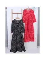 포인트플라워 프롤라 롱원피스 FREE 빠른배송 - 이미지 4