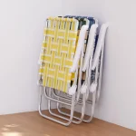 생활방수 벨트형 폴딩체어 캠핑의자 등받이 야외 휴대용 접이식 의자 - 이미지 6