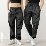 남여공용 파워부스터 땀복 런닝 다이어트 기능성 바람막이 트레이닝 바지 - 이미지 2