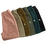 모렉스 여성 코듀로이 카고 조거 팬츠 플리스 기모 트레이닝 바지 342 - 이미지 2