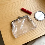 [현지배송]투명 수납 동전지갑 파우치 PVC 소재 선물 토트백 동전지갑 휴대용 미니 방수 화장품 보관 여행용 메이크업 가방