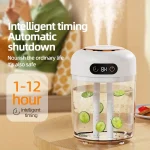 1PC 데스크탑 가습기 3.5L 대형 물 탱크 1-12 시간 타이머 기능 실내 가습을 위한 전 가구 가습기 - 이미지 4