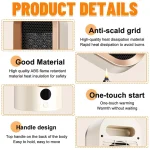 신형 고출력 유럽 및 미국 표준 데스크탑 히터 세라믹 PTC 가정용 발난로 전기 히터 - 이미지 6