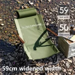 BSWOLF 캠핑 접이식 의자, 조절 가능한 팔걸이, 휴대용 휴식 의자, 해변 여행 하이킹용 분리형 베개 포함 - 이미지 4