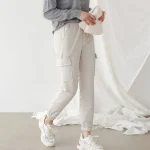 여성 카고 조거 패딩 바지 시보리 겨울 팬츠 골프 허리밴딩