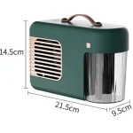 데스크탑 다기능 기습형 온풍기 가습기 2in1 가정용 즉발 가열 히터 겨울/여름 시즌용 - 이미지 6