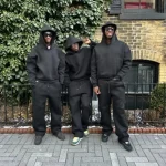 남성 캐주얼 스웨트셔츠 세트 편안한 스트릿웨어 스타일 투피스 남성용 의상