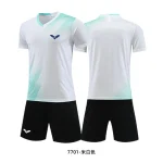 남성 티셔츠와 반바지 세트 여름 남성 테니스 반팔 티셔츠 세련되고 편안한 배드민턴 트레이닝 반바지 - 이미지 4