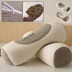 1/2PC편안한 목베개 경추목베개 메밀 베개 경부 불편함 완화/편안한 수면/친환경 및 통기성/맞춤형 베개 높이 - 이미지 4