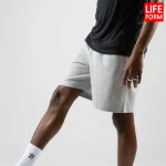 [라이프폼] 1+1 고밀도 밴딩 트레이닝 헬스 운동 츄리닝 5부 반바지 남성 여성 - 이미지 3