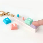 MBTI 키보드 키링 만들기 (4개) 열쇠 고리 장식, 자동차 펜던트, 어린이 장난감 선물, 신제품 - 이미지 2