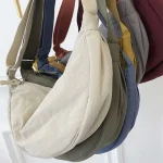 여성용 미니 크로스백 방수 슬링백 남성용 만두백 여행 학생용 핸드폰 보조 가방 여성 반달 남성 여행용 가방 - 이미지 6