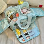 여성 화장품 가방 휴대용 저장 가방 대용량 럭셔리 메이크업 가방 여행 주최자 필수 세면 용품 가방