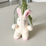 [2시이전 당일출고] 미니 토끼 키링 가방고리 차키홀더 애착 인형 귀여운 동물 봉제인형 열쇠고리 소품 - 이미지 5