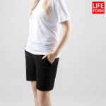 [라이프폼] 1+1 고밀도 밴딩 트레이닝 헬스 운동 츄리닝 5부 반바지 남성 여성 - 이미지 4