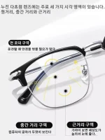 다기능돋보기안경 휴대 용 돋보기안경 남녀 비즈니스 돋보기 안경 자동 줌 고화질 방사선 방지 돋보기 안경 돋보기 눈썹 블루레이 안경 - 이미지 3