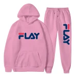 봄과 가을 신상 레터 프린트 벨벳 후디와 바지 세트 청년 남녀 패션 레저 스포츠 2피스 세트 - 이미지 4