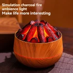 플리커플레임 프로 4D 가습기 - 아로마 크로모테라피 기능이 있는 초현실적인 홀로그램 화로 - 이미지 3