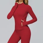 여성용 지퍼 스포츠 재킷 피트니스 요가 긴팔 짐 운동복 여성 요가 셔츠 빠른 건조 탑 스포츠웨어 요가복 - 이미지 4