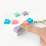 MBTI 키보드 키링 만들기 (4개) 열쇠 고리 장식, 자동차 펜던트, 어린이 장난감 선물, 신제품 - 이미지 6