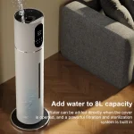 지능형 대용량 바닥 장착 가정용 가습기, 무소음 공기 살균 정화, 짙은 안개 전력, 8L - 이미지 6