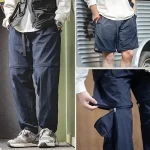 남성용 가을 겨울 캐주얼 스포츠 세트, 트랙수트, 조깅 세트, 100% 나일론 방수 반사 플라이트 재킷 및 바지 - 이미지 3