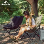 네이처하이크 휴식 의자, 캠핑 하이백, 초경량 접이식 의자, 야외 휴대용 하이킹 낚시 의자, 120 kg 하중 - 이미지 6