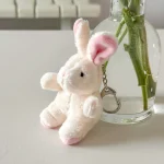[2시이전 당일출고] 미니 토끼 키링 가방고리 차키홀더 애착 인형 귀여운 동물 봉제인형 열쇠고리 소품 - 이미지 6