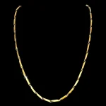 당일 출고 18k 도금 목걸이 빅사이즈 60cm 대나무육각 써지컬 체인 티타늄 실제 금 싱크로율 변색없는 남성 남자 데일리 커플 24k 꼬임 두꺼운 굵은 금도금 패션 트렌디 캐주얼룩 오피스룩 데일리코디 포인트 주얼리 모던 심플 세련된 디자인 고급스러운 스타일 - 이미지 2