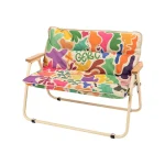 GERC 더블 야외 알루미늄 접이식 의자 피크닉 캠핑 휴대용 뒤 낚시 의자 커밋 의자 - 이미지 4