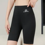 여성 5부 바이커 쇼츠 레깅스 바지 요가복 운동복 트레이닝복 반바지 - 이미지 5