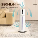 8L 초대형 용량 바닥 가습기 무소음 초음파 지능형 일정 습도 아기방/침실/사무실용 - 이미지 3