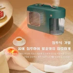 데스크탑 다기능 기습형 온풍기 가습기 2in1 가정용 즉발 가열 히터 겨울/여름 시즌용 - 이미지 4