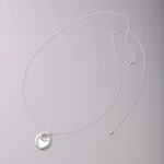 Korean Sle Long Pendant Nelace Women's Autumn Winter Luxury Vintage Saddle Bag Pendant Sweater Chain Accory Silver - 이미지 4