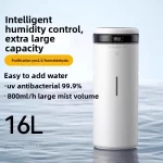 가정 및 상업용 16L 스마트 가습기 에너지 절약형 가습기 매우 조용함 - 가정/사무실/보육용 BPA 프리 가습기 - 이미지 4