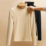 스타일아유 1+1+1(3종세트) 겨울 슬림 융단 따뜻한 무지 긴목폴라 티셔츠 긴팔티 기본 이너티 TS2278 - 이미지 4