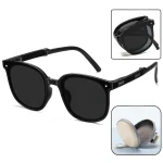 선글라스 휴대용 접이식 가벼운 자외선차단 선글라스，편광 선글라스 접이식 선글라스 남녀 공용 UV400 보호 아웃도어 운전 낚시 라이딩