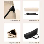 접이식 캠핑 의자 야외 가든 공원 싱글 레이지 의자 등바지형 쿠션 피크닉 캠핑 접이식 등받이 의자 비치 체어 - 이미지 3