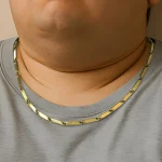 당일 출고 18k 도금 목걸이 빅사이즈 60cm 대나무육각 써지컬 체인 티타늄 실제 금 싱크로율 변색없는 남성 남자 데일리 커플 24k 꼬임 두꺼운 굵은 금도금 패션 트렌디 캐주얼룩 오피스룩 데일리코디 포인트 주얼리 모던 심플 세련된 디자인 고급스러운 스타일