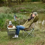 야외 접이식 문 의자 휴대용 의자 캠핑 의자 피크닉 장비 낚시 작은 말 의자 학생 스케치 - 이미지 4