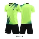 남성 티셔츠와 반바지 세트 여름 남성 테니스 반팔 티셔츠 세련되고 편안한 배드민턴 트레이닝 반바지 - 이미지 2